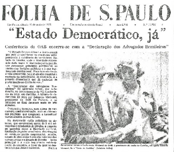 Os movimentos sociais e a ditadura brasileira (1964-1985): considerações sobre a participação da Ordem dos Advogados do Brasil – OAB